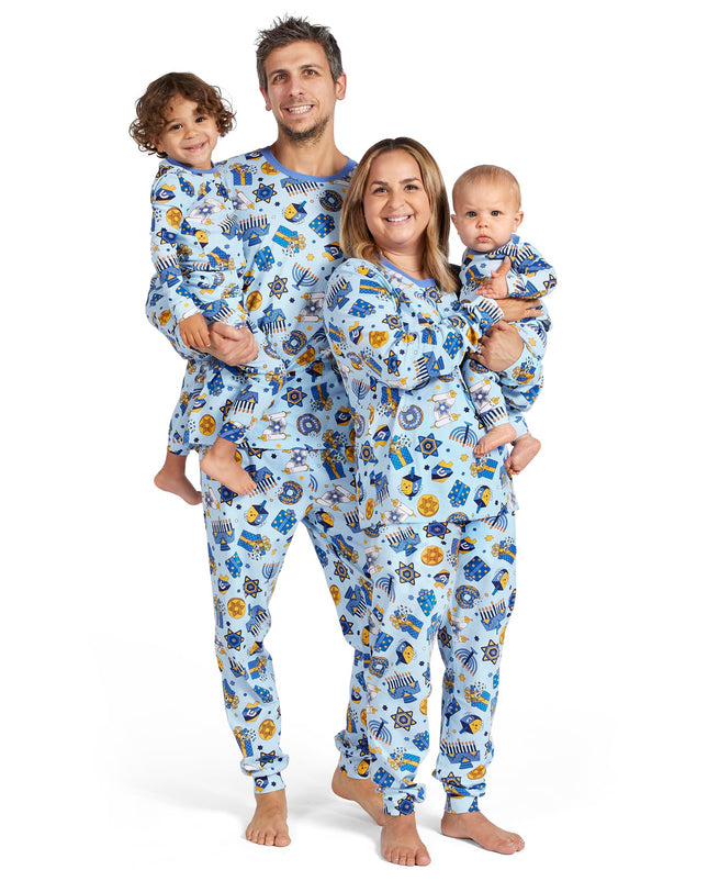 The Children's Place Ensemble Pyjama de Noël Assorti Famille pour Bébé Fille, 100 % Coton Ajusté, Hanukkah, 8 US