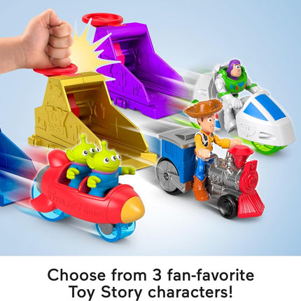 Fisher-Price Imaginext Toy Story Launcher Set with Woody Action Figure & Vehicle,