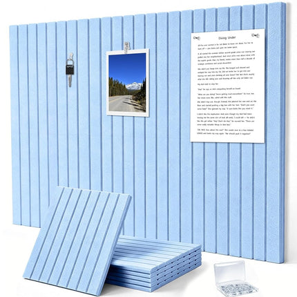 0.47”Thick Slat Felt Bulletin Board Wall Tiles Pin