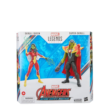 Hasbro Marvel Legends Series Skrull Queen and Super-Skrull, Avengers 60th Anniversary Collectible 6 Inch Action Figures,Multi-color,Medium