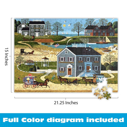 Buffalo Games - Charles Wysocki - The Whippersnappers of Cape Cod - Jigsaw Puzzle for Adults - Challenging Puzzle Perfect for Game Nights - Finished Size is 21.25 x 15.00