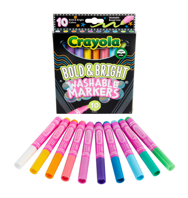 Crayola Washable Markers, Broad Line, Coloring Boo
