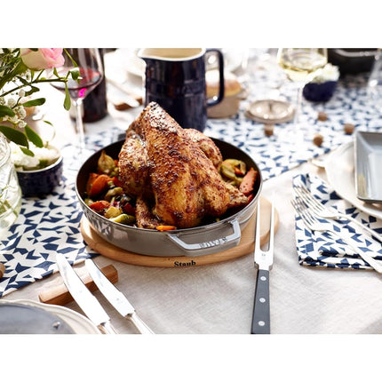 STAUB Oval Magnetic Wood Trivet, 9"