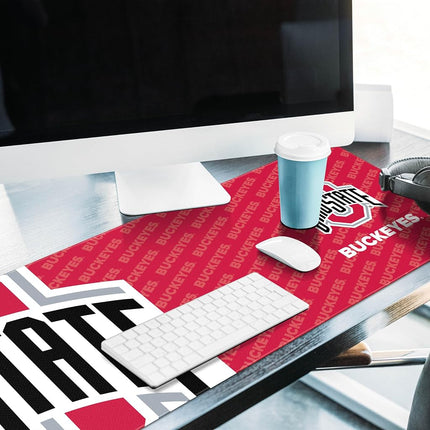 YouTheFan NCAA Ohio State Buckeyes Logo Series Desk Pad Computer Table Mat SMU