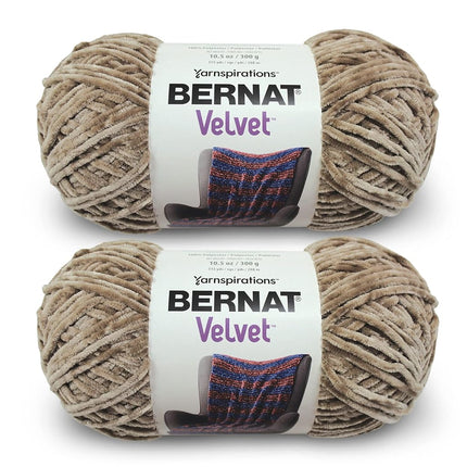 Bernat Velvet Mushroom Yarn - 2 Pack of 300g/10.5o