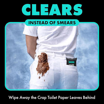 DUDE Wipes - Flushable Wipes Travel Pack - 6 Pack, 108 Wipes - Mint Chill Extra-Large Adult Wet Wipes - Vitamin-E, Aloe Vera, Eucalyptus, and Tea Tree Oils - Septic and Sewer Safe Butt Wipes