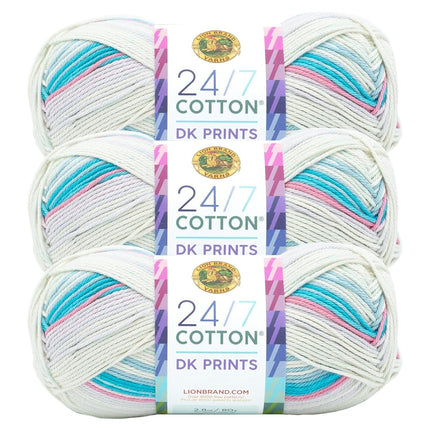 Lion Brand Yarn, 24/7 Cotton DK Crochet Yarn, Magi