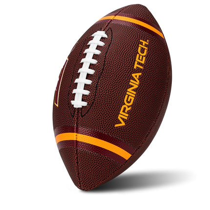 Franklin Sports Virginia Tech Hokies Kids NCAA Youth Football - Official College Team Junior Footballs with Team Logos for Kids - Junior Size PVC Ball - Backyard + Tailgate Ball - 8.5"