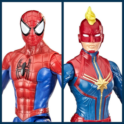 Marvel Titan Hero Series Action Figure Multipack, 6 Action Figures, 30-cm Toys, Inspired Comics, for Children Aged 4 and Up