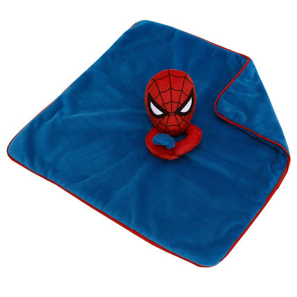 Marvel Spiderman Blue and Red Super Soft Security Baby Blanket