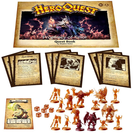 Avalon Hill Hasbro Gaming HeroQuest Prophecy of Telor Quest Pack | Requires HeroQuest Game System to Play | Dungeon Crawler Games | Ages 14+ | 2-5 Players | Strategy Games