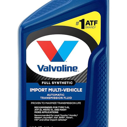 Huile de Transmission Automatique Entièrement Synthétique Valvoline Import Multi-Véhicules ATF 1 QT