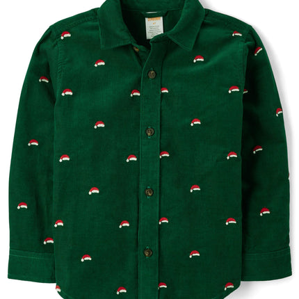 Gymboree Boys' and Toddler Long Sleeve Button Up S