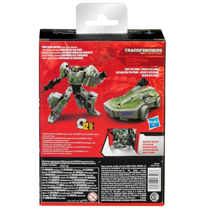 Transformers Toys Studio Series Deluxe War for Cybertron 08 Gamer Edition Decepticon Soldier, 4.5-inch Converting Action Figure, 8+