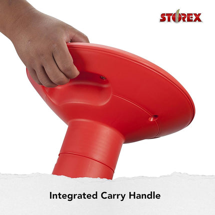 Storex Active Tilt Stool – Ergonomic Seating for Flexible Office Space and Standing Desks, Adjustable 12-24 Inch Height, Red (00324A01C)