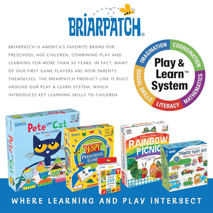 Briarpatch The Very Hungry Caterpillar Rainbow Picnic Game, Color Matching & Early Learning Board Game for Preschoolers, Fun Screen-Free Play for Kids Ages 3+