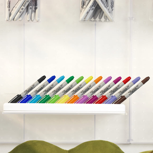 Marcadores permanentes de doble punta Sharpie, 12 unidades por paquete, colores surtidos
