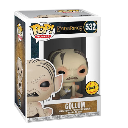 Funko Pop! Movies: Lord Of the Rings/Hobbit - Gollum - 1/6 Odds for Rare Chase Variant - Collectable Vinyl Figure - Gift Idea - Official Merchandise - Toys for Kids & Adults - Video Games Fans
