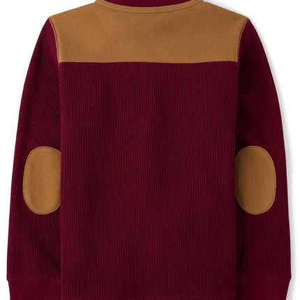 Gymboree Henley à manches longues pour bébés et tout-petits, Rubine, 18-24 mois