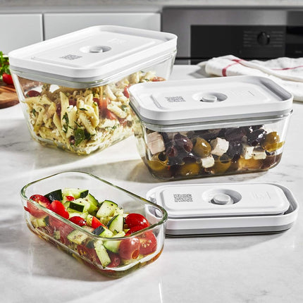 NONAME 1007719 Lot de 3 boîtes de conservation sous vide Zwilling Fresh & Save,White,19 x 5 cm