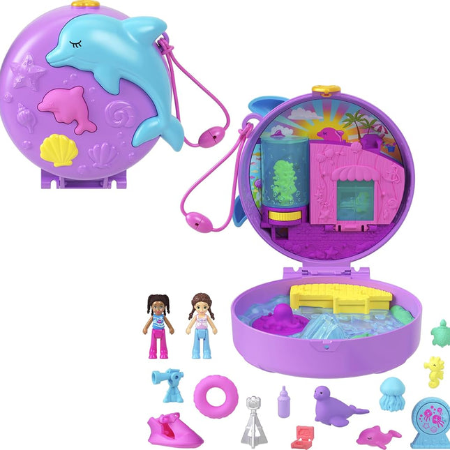 Polly Pocket Delfin retten und Spielen Schatulle