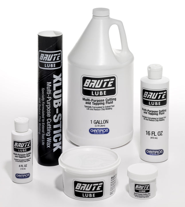 Champion Cutting Tool BruteLube 2 oz Tub Cutting Wax Lubricant: XLUB-Wax-2