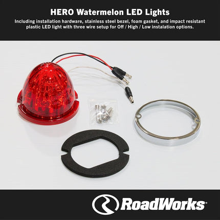 RoadWorks Red Watermelon Hero Light (2 Pack)