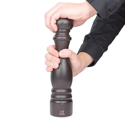 PEUGEOT - Paris u'Select 30 cm Salt Mill - 6 Predefined Grind Settings - Made with PEFC Certified Wood - Made in France - Chocolate Finish