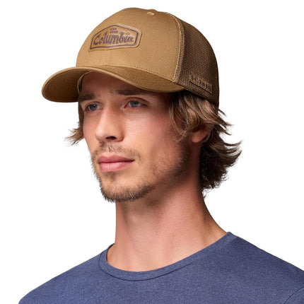 Columbia Unisex-Adult Mesh Ball Cap, Delta/Leather Logs Graphic, S