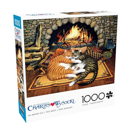 Buffalo Games - Charles Wysocki - All Burned Out - 1000 Piece Jigsaw Puzzle for Adults -Challenging Puzzle Perfect for Game Nights - Finished Size is 26.75 x 19.75