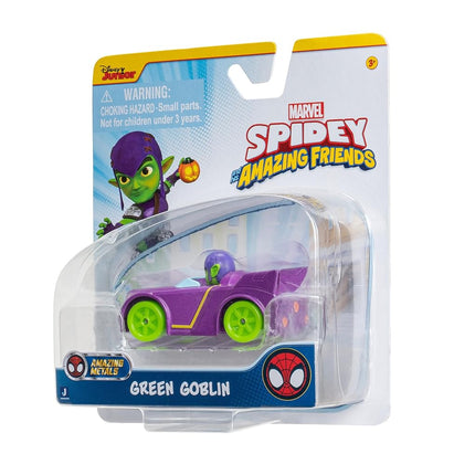 Spidey and his Amazing Friends Amazing Metals Race Car 1:64 Scale (Green Goblin)