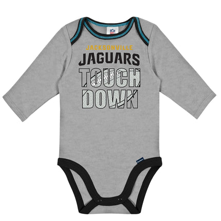 Gerber NFL Paquete de 2 mamelucos de manga larga para bebé, color del equipo, 0-3 meses