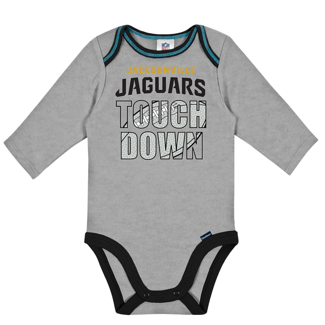 Gerber NFL Paquete de 2 mamelucos de manga larga para bebé, color del equipo, 0-3 meses
