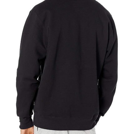 Sudadera de felpa prémium Russell Athletic para hombre, mezcla de algodón 2.0, color negro, talla S