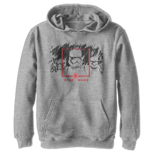 Star Wars Boys' Youth Hooded Pullover Fleece, Athl