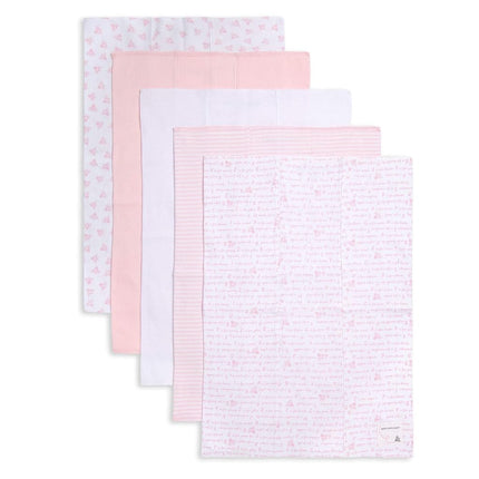 Burt's Bees Baby - Burp Cloths, 5-Pack Extra Absor