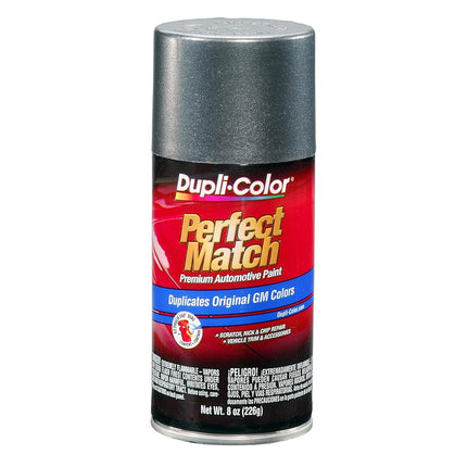 Dupli-Color EBGM03477 Pintura en aerosol automotriz Perfect Match – Gris medio metalizado de General Motors, 15 WA8573 – Lata de aerosol de 8 oz.