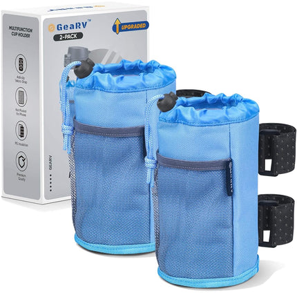 GEARV 2Pack Cup Holder for Bike, Scooter and Wheel