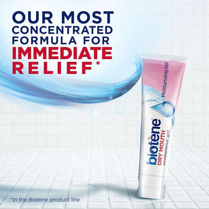 Biotene OralBalance Moisturizing Gel Flavor-Free, Alcohol-Free, for Dry Mouth, 1.5 ounce (Packaging May Vary)