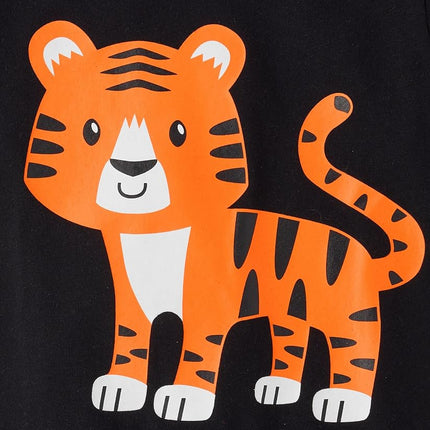 The Children's Place Baby and Toddler Boys' Animal Short Sleeve Graphic T-Shirts, Multipack, Roar/Tiger/Lion, 5T