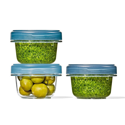 Contenedor apilable OXO Good Grips Twist & Stack – 5 oz – Paquete de 3