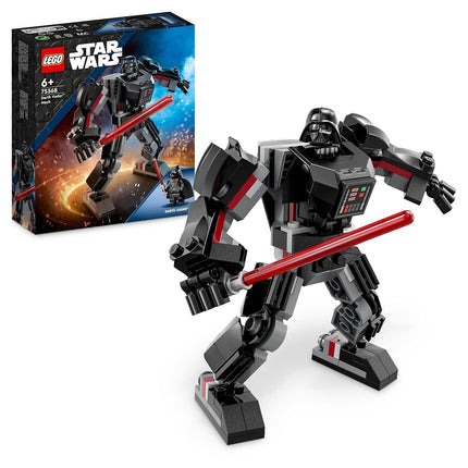 LEGO Star Wars Darth Vader Mech 75368 Building Toy Set; Features an Opening Cockpit and a Large Buildable Lightsaber