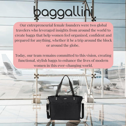 Baggallini Carryall Laptop Tote, French Navy, One Size