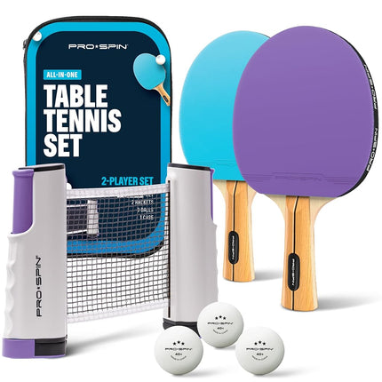 PRO-SPIN Table Tennis Bat Set – with Table Tennis 