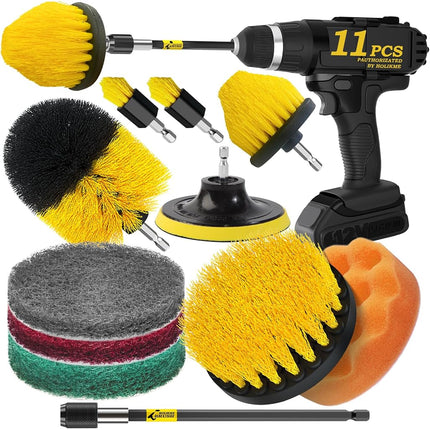 Holikme 6 Piece Drill Brush Attachment Set Scourin