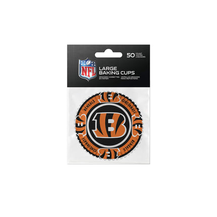 Sports Vault NFL Cincinnati Bengals Baking Cupslarge, Team Colors, One Size