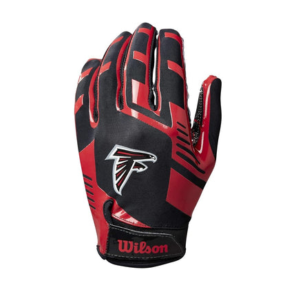 Gants de football extensibles Wilson NFL - Junior, Falcons d'Atlanta