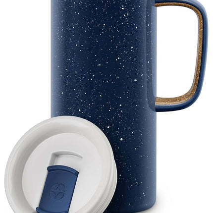 Ello 429-0293-026-6 Campy Insulated Stainless Steel Travel Mug, Navy, 18 oz
