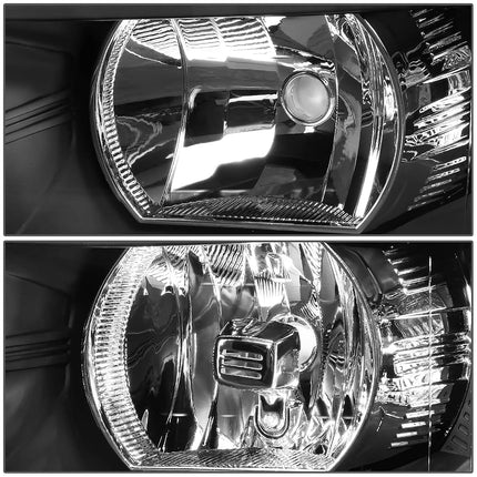 DNA Motoring HL-OH-CSIL07-BK-CL1 Pair of Black Housing Headlights Compatible with 07-13 Silverado 1500/07-14 Silverado 2500 3500 & HD Models