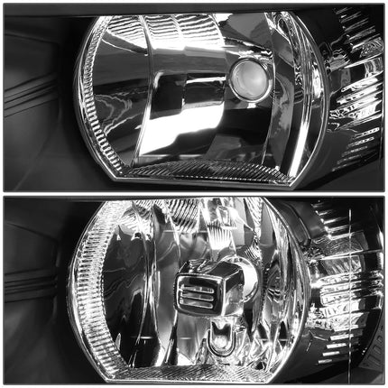 DNA Motoring HL-OH-CSIL07-BK-CL1 Pair of Black Housing Headlights Compatible with 07-13 Silverado 1500/07-14 Silverado 2500 3500 & HD Models